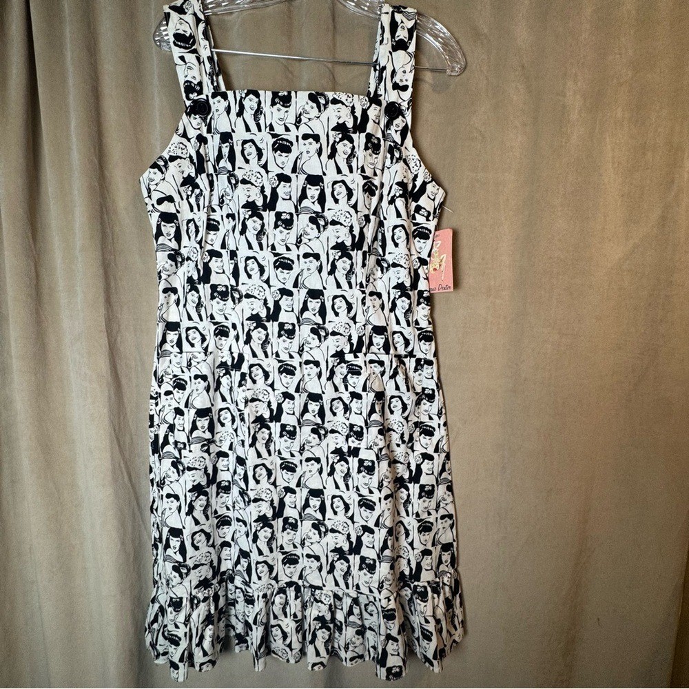 Bernie Dexter Photo Booth Fellini Dress XL Pop ART vintage Retro NWT