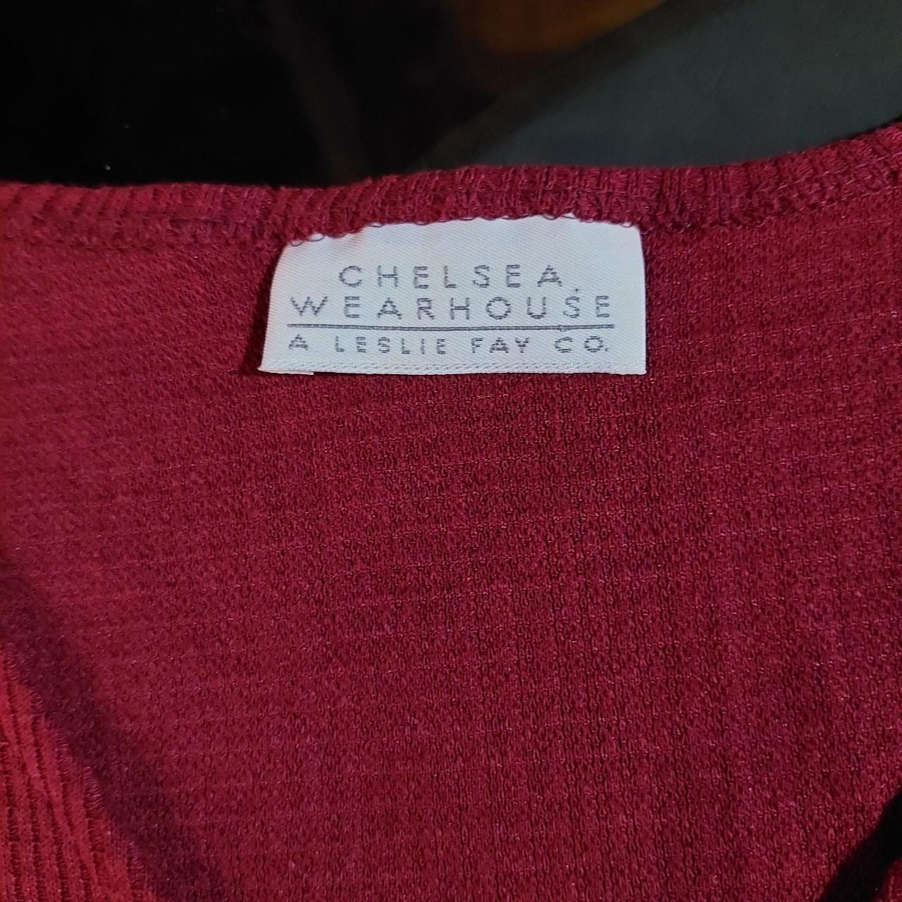 Vintage red button up long vest.