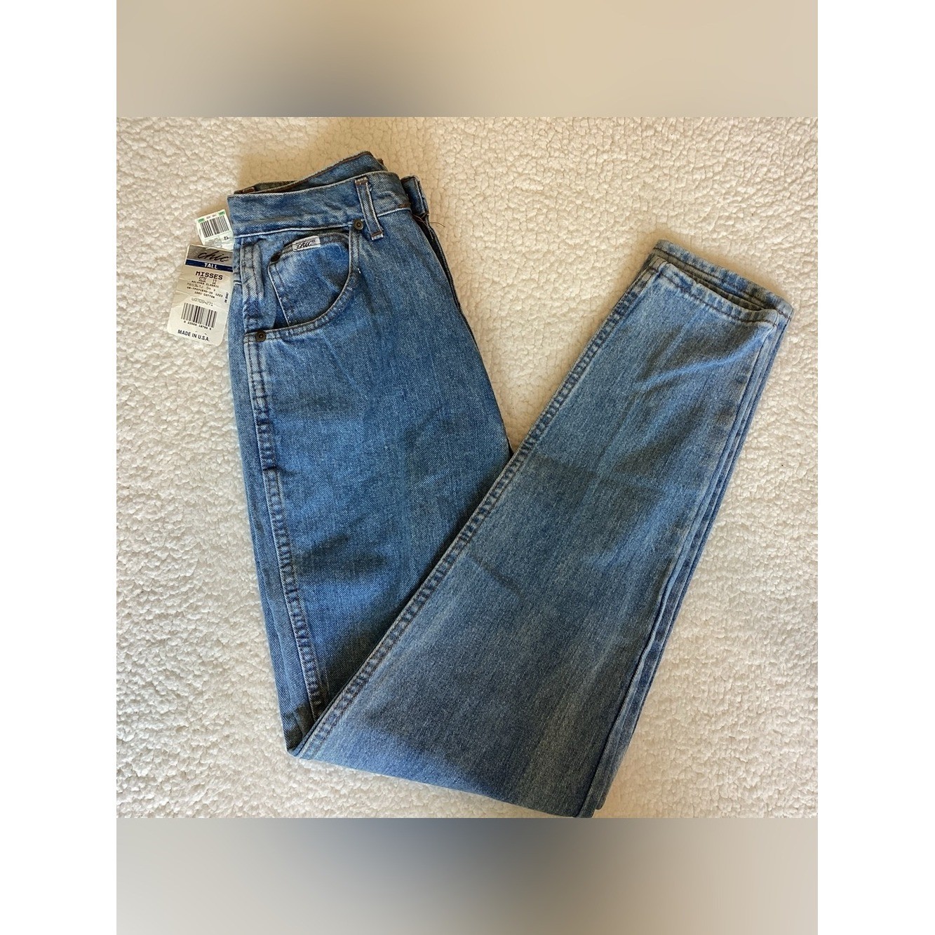 Vintage Chic USA Mom Jeans High Rise Relaxed 90s Denim Tall 12 modern size 6