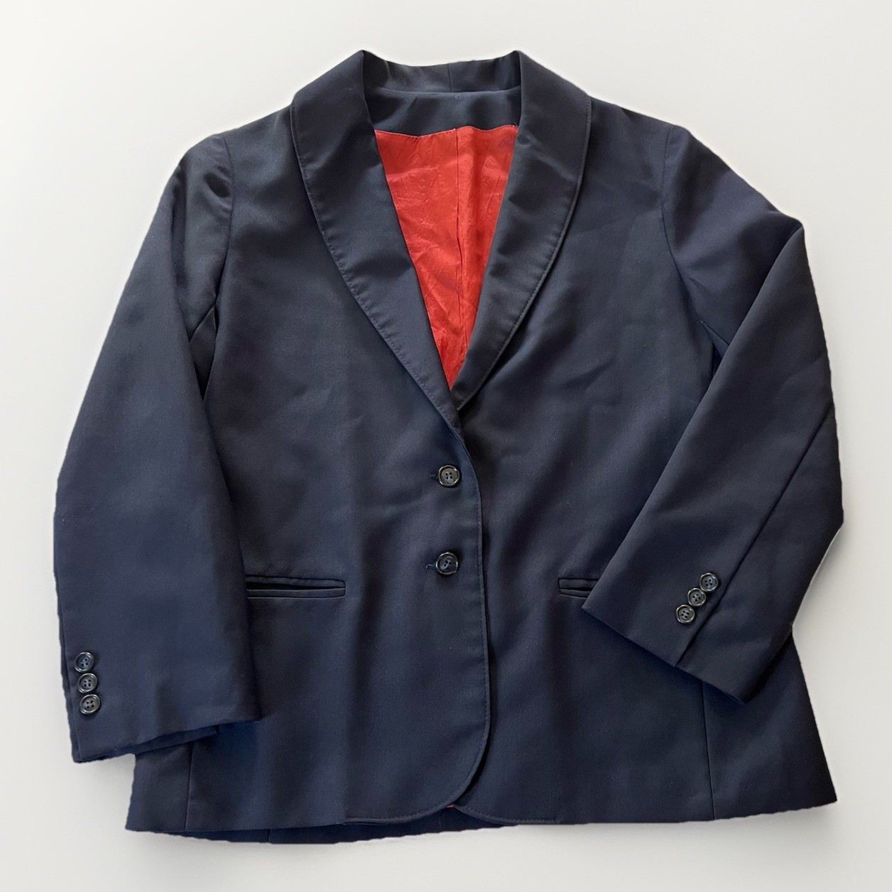 Vintage Sears The Fashion Place Blazer Women’s M Navy Blue 2-Button Lined