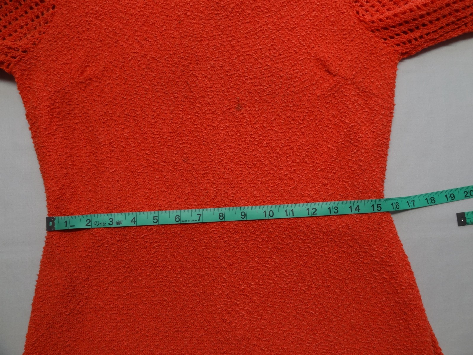 M Katrina Custom of California VTG Orange Knit Dress Evening Talon Long Sleeve
