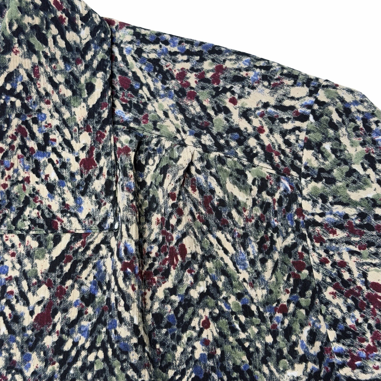 Vintage Donnkenny Short Sleeve Blouse 80’s 90’s Abstract Print Button Down