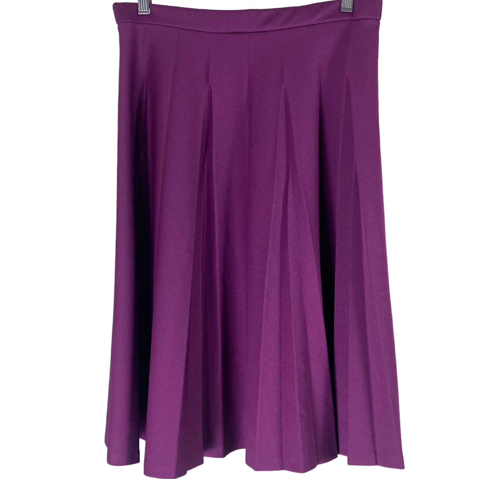 Vintage Skirt Size 12 Ko Ko Knits California Purple Pleated Womens