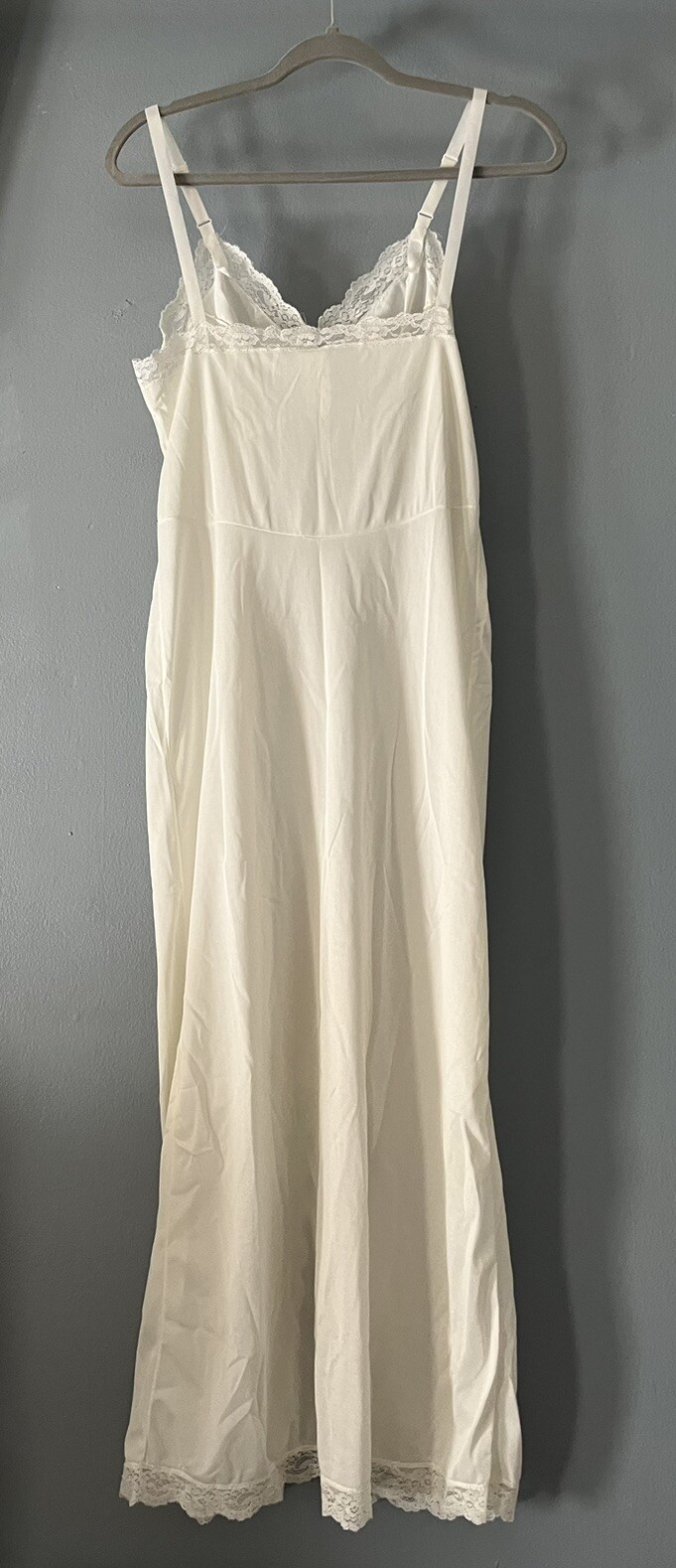Vintage Gaymode Full Length Slip or Nightgown Delicate Lace Trim 34/12