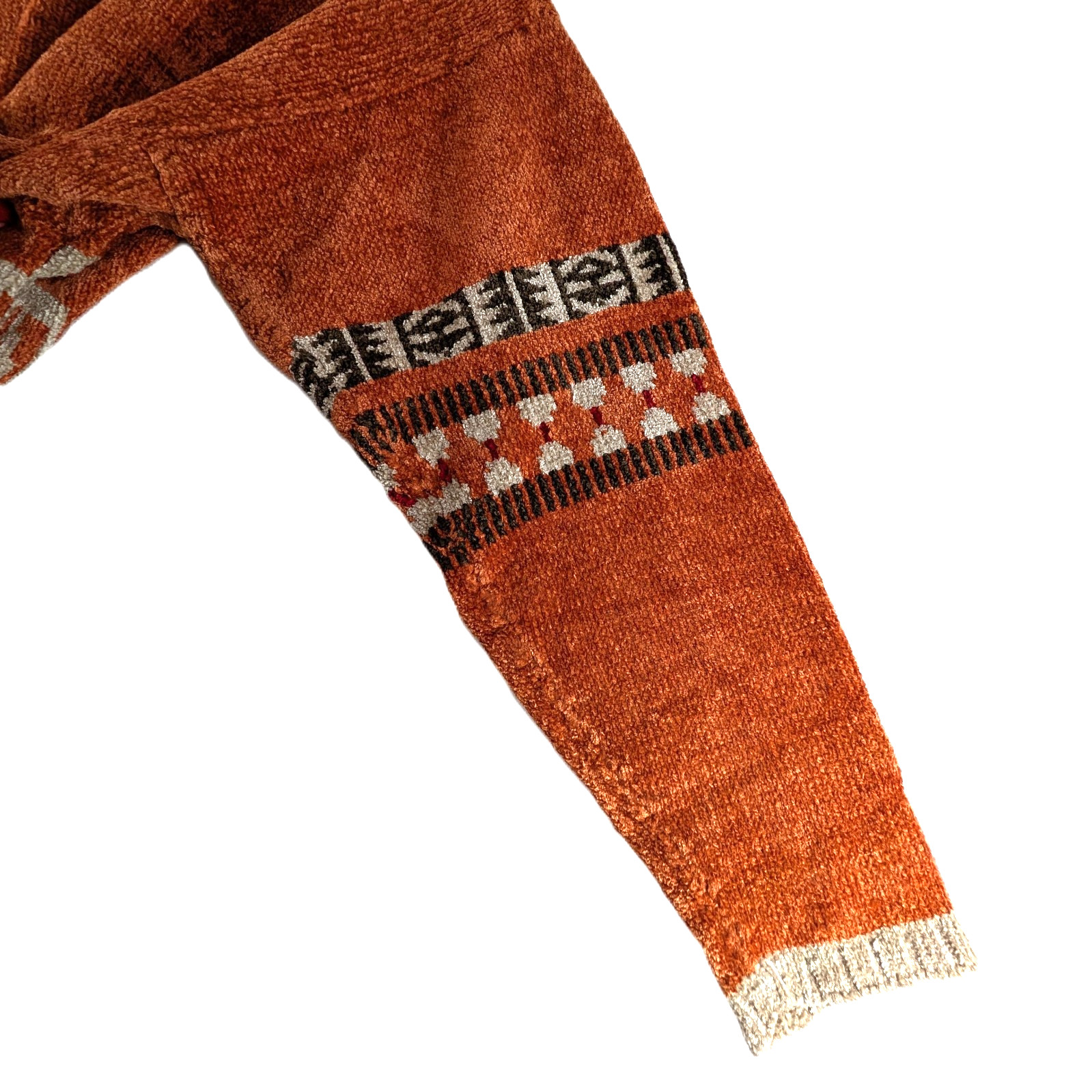 VTG Chenille Sweater Womens Sz Large CB Milligan Santa Fe Southwest Aztec Tribal