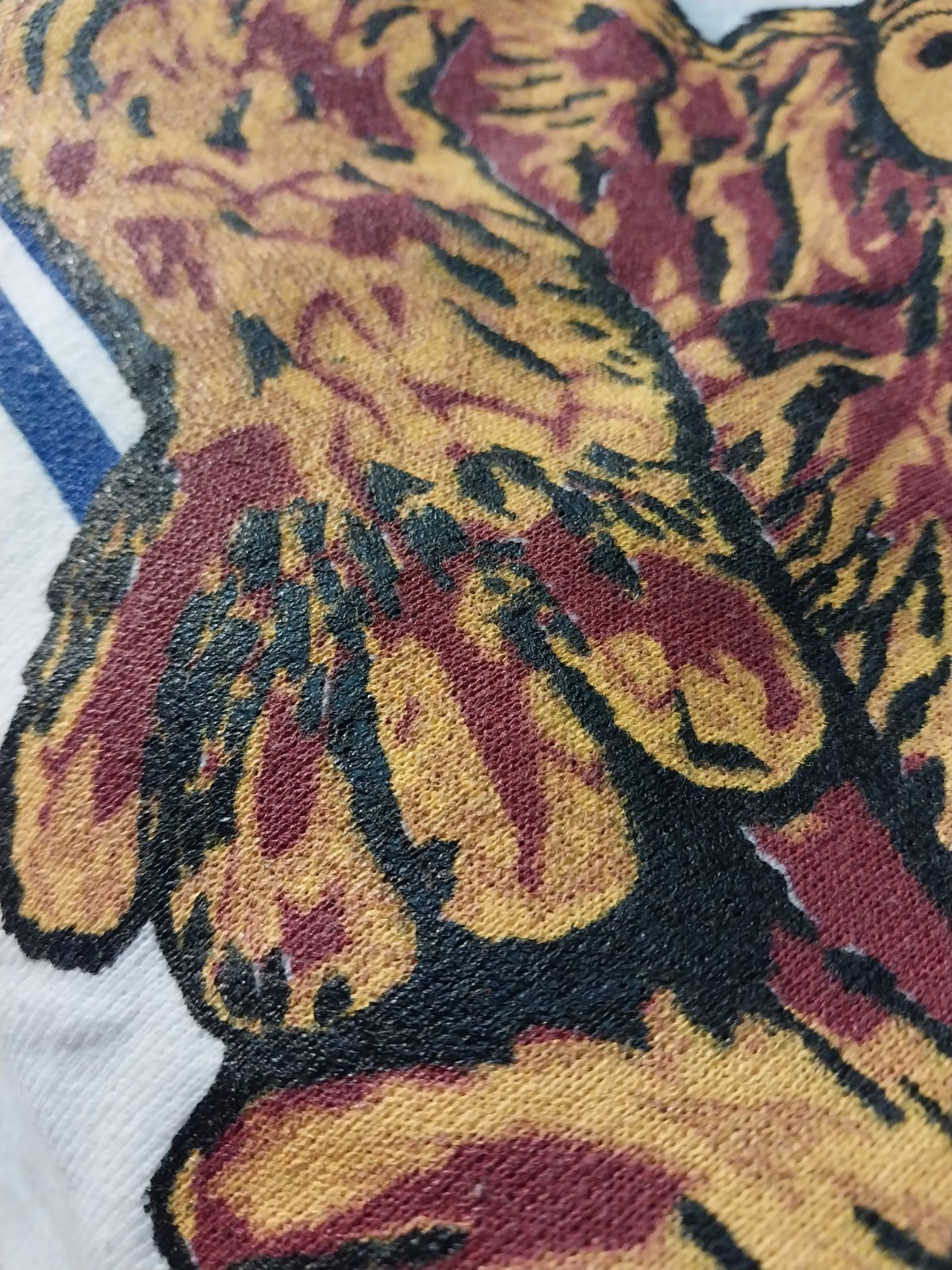 VTG ALF MOVIE HANES SWEATER JERSEY PULLOVER RAGLAND L NOS HAND PAINTED GRAPHICS