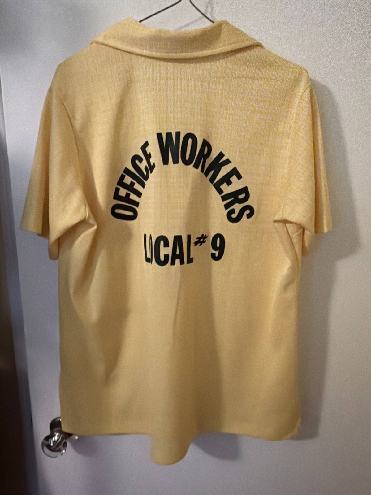 Vtg 70s Woman’s Bowling Shirt Dorothy Office Workers Local #9 EU 44-46