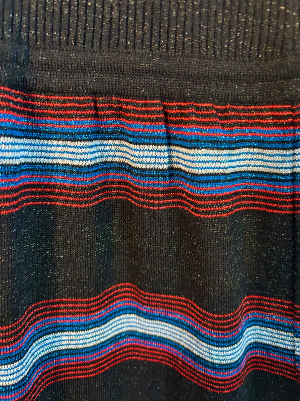 VTG 60’S CYN LES BLACK METALLIC STRIPED RIBBED STRETCH TURTLENECK MAXI DRESS S/M
