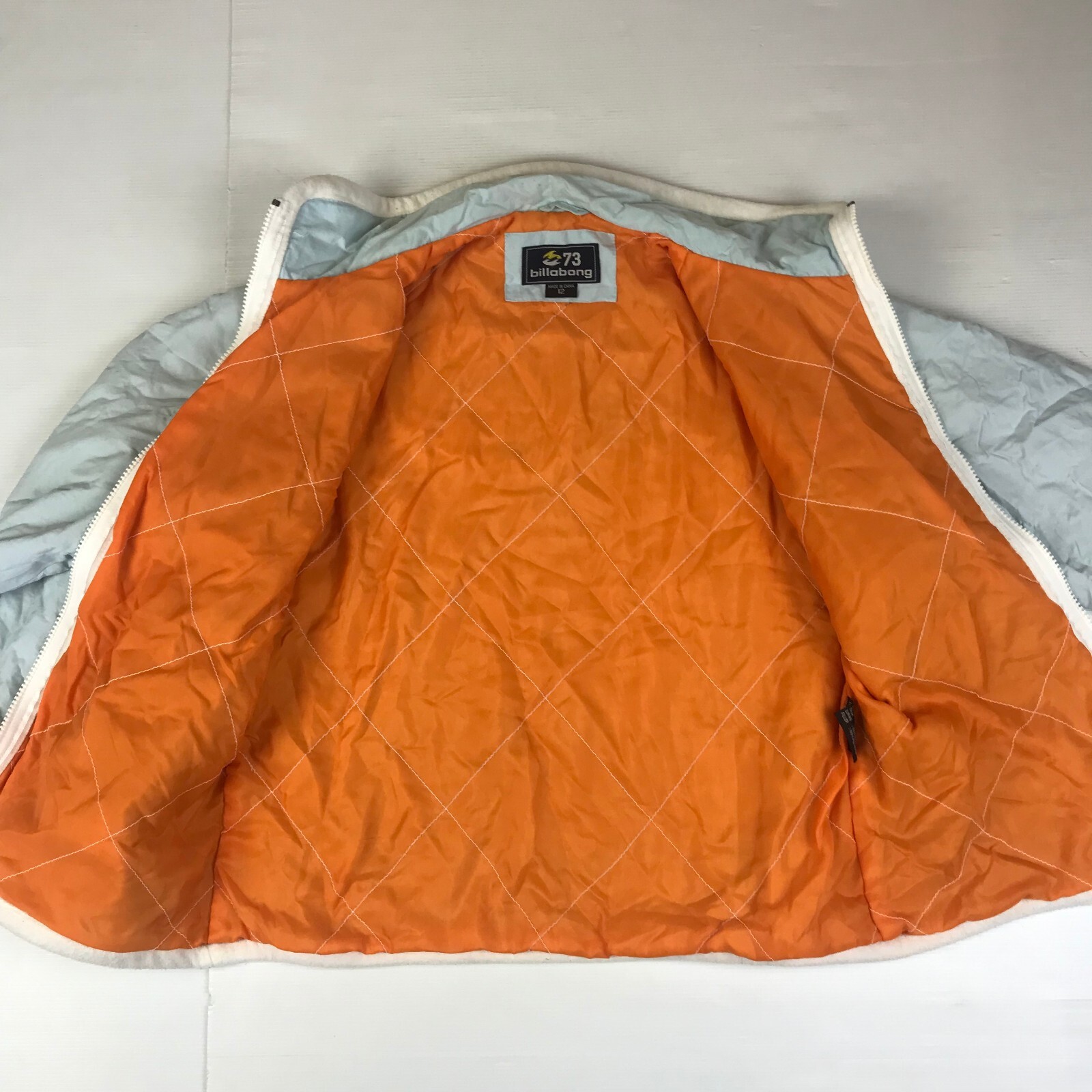 Vintage Billabong 73 blue Zip Up Jacket Size 12