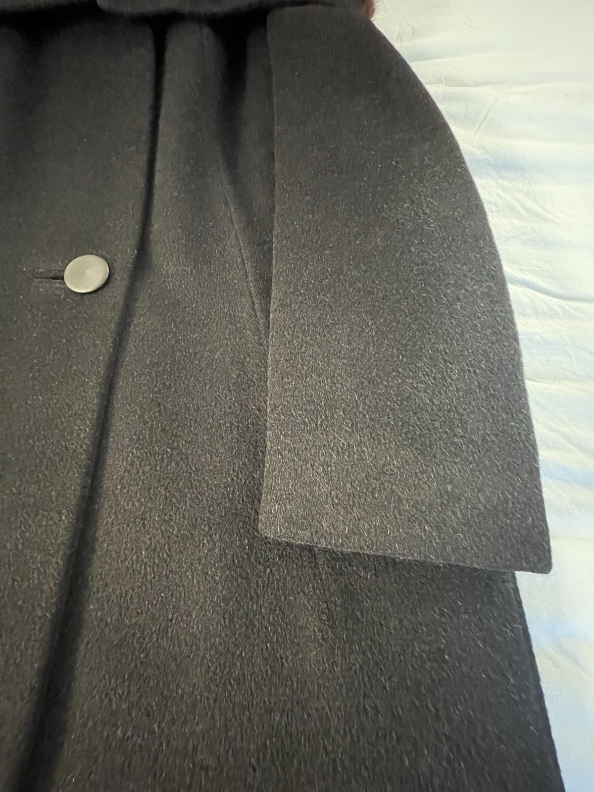 RARE Vintage Bellciano Of New York Wool w/Fur Collar 1940-50s Era Dress Coat