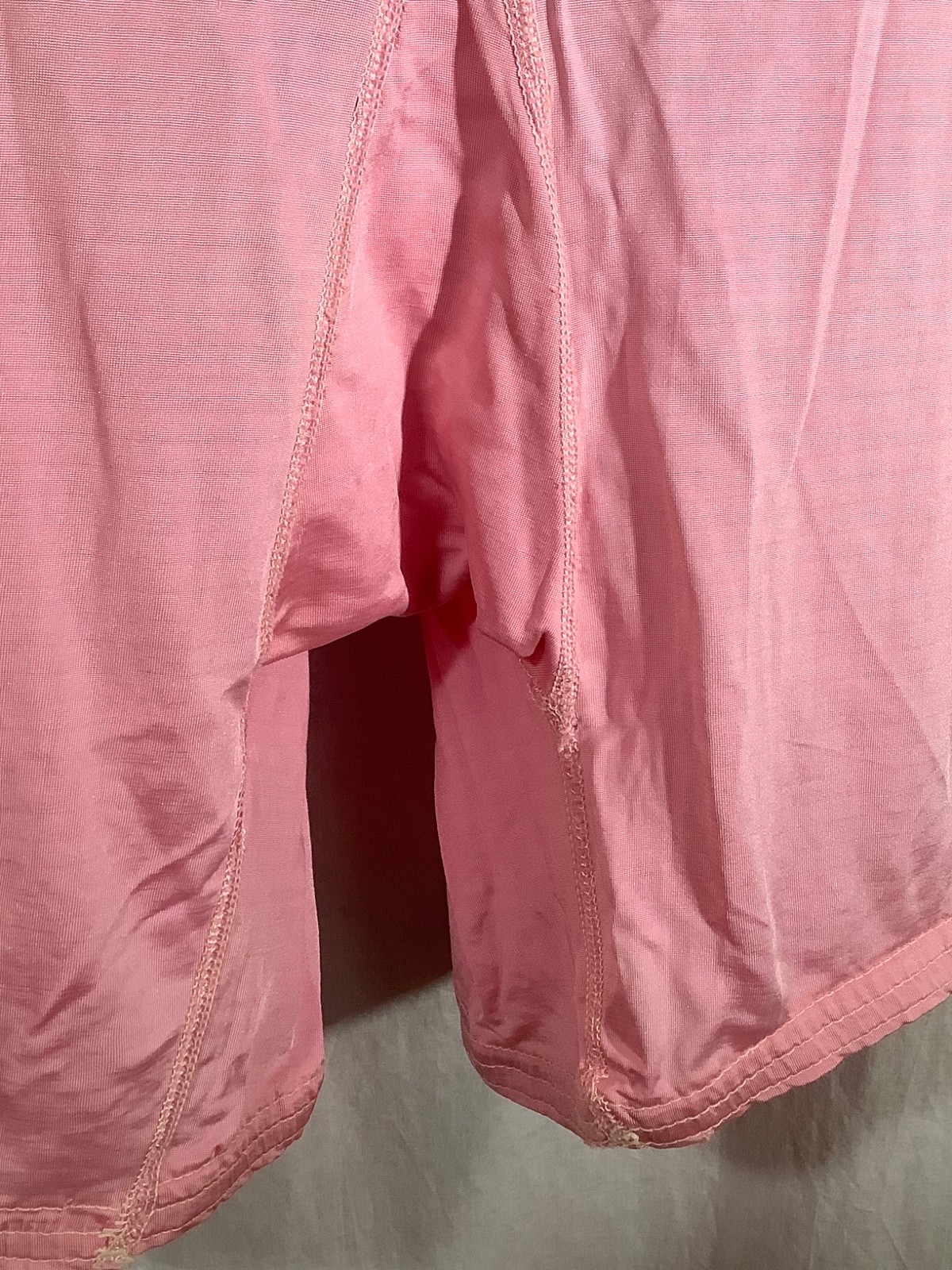 Vintage pink Tap Pants lace Briefs bloomers XL granny Rayon knit Pettipants 50s