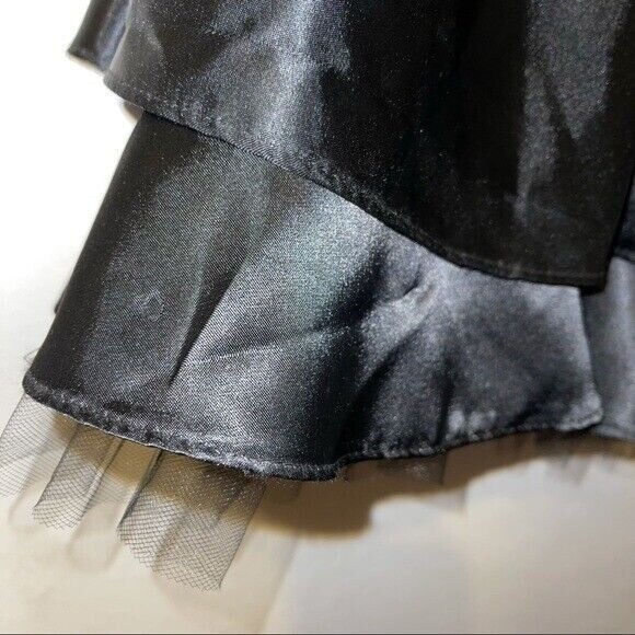VTG Jessica McClintock Gunne Sax Strapless Satin Tulle Dress Size 7 Juniors