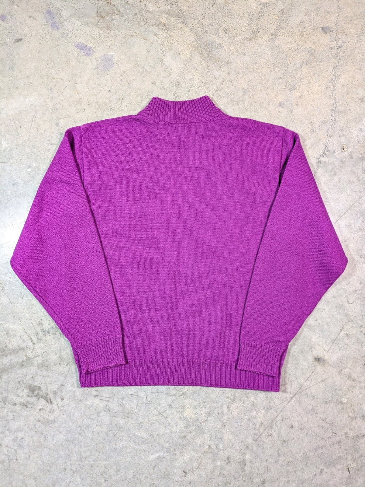 Vintage 70s 80s Women’s Pendelton Purple Wool Knit Pullover Sweater Petite M