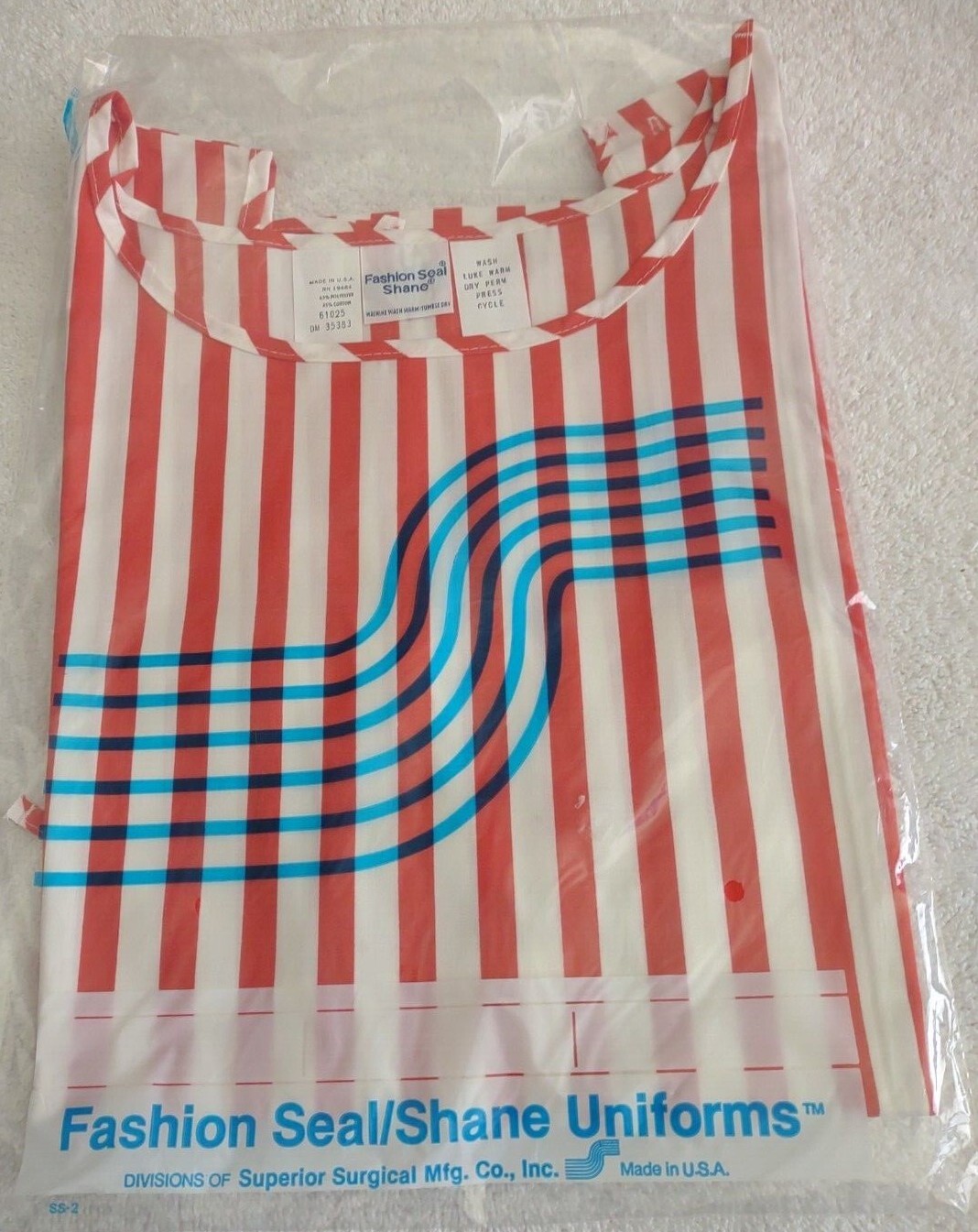 🌟 Vtg 70s Candy Striper Apron Uniform Fashion Seal Shane Uniforms New Old Stock