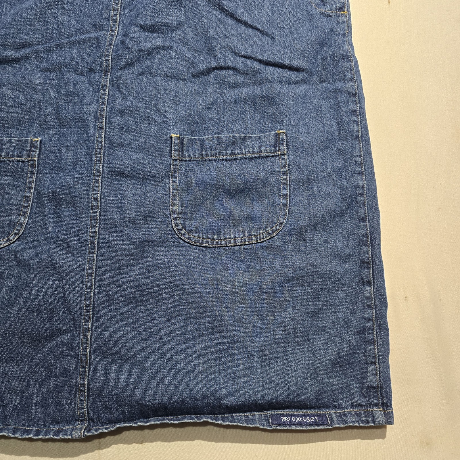 Vintage 90’s/Y2K New NO EXCUSES ORIGINAL Denim dress Size XL Nice! Rare!