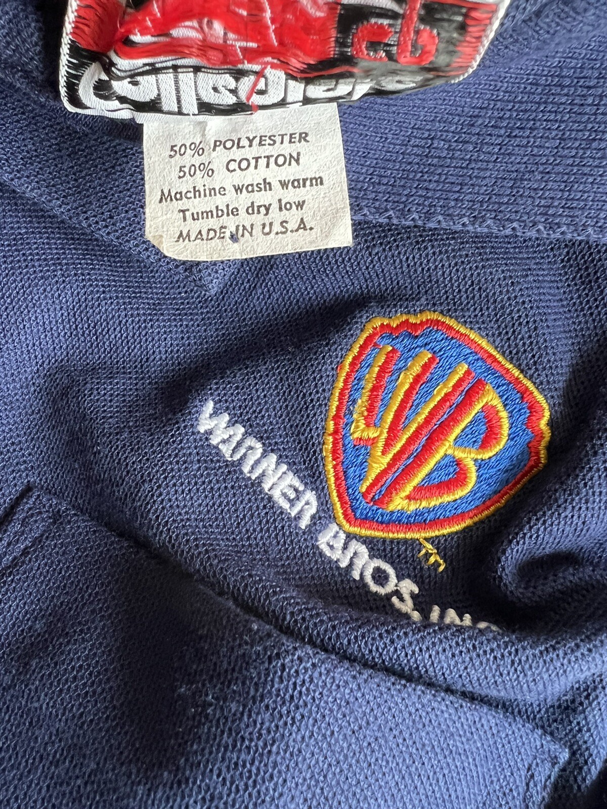 WARNER BROS STUDIOS Official Women’s Vintage 90s STAFF Polo Shirt Size Medium