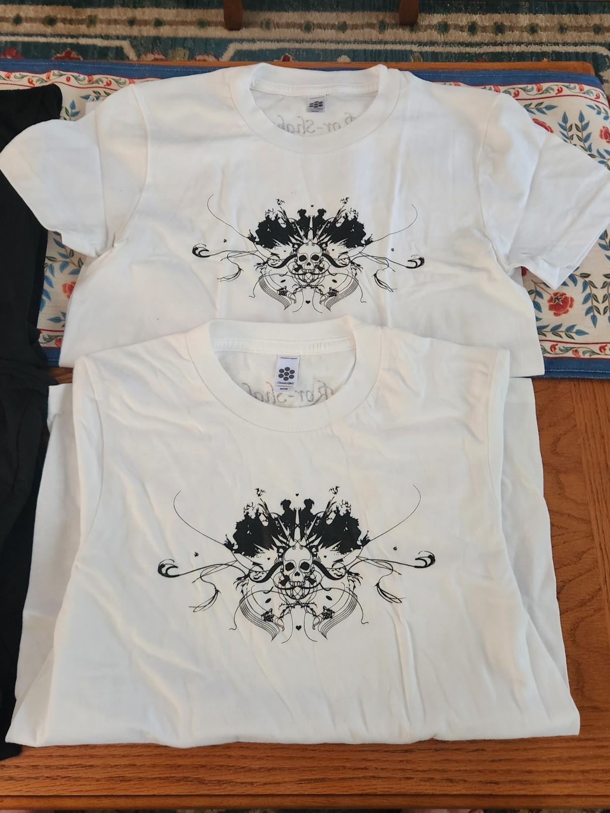 4 NOS VTG AMERICAN APPAREL CLASSIC GIRL M/OS T SHIRT ROR-SHAK BRITISH CONCERT