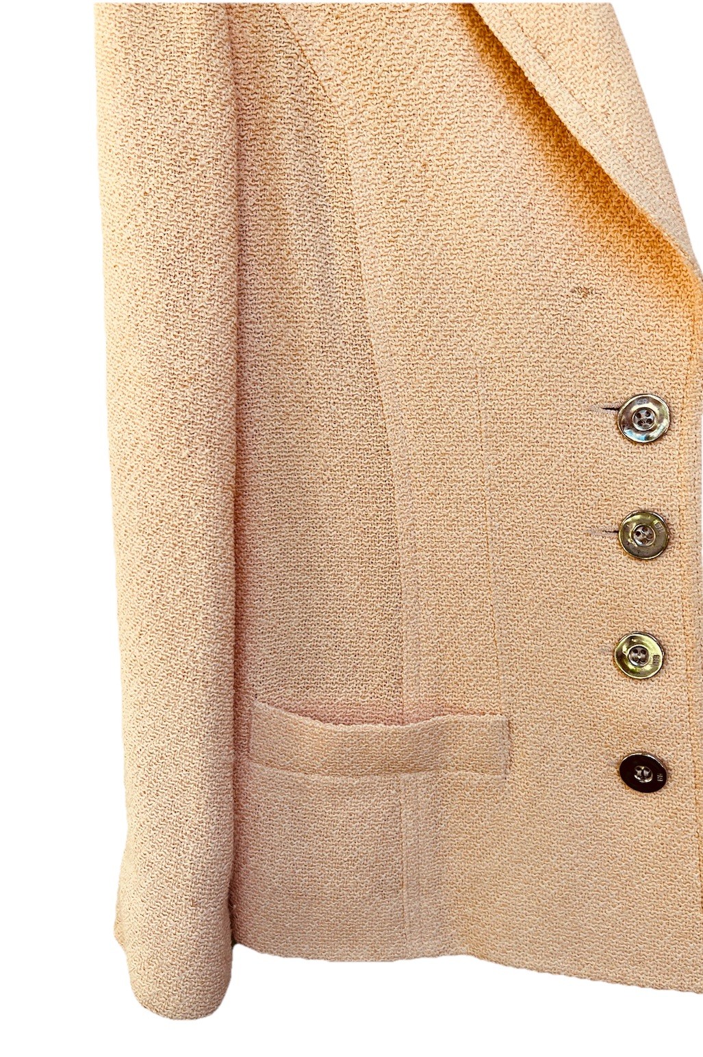 Sonia Rykiel Paris Vintage Lightweight Jacket Blazer Sherbert Orange S Buqle