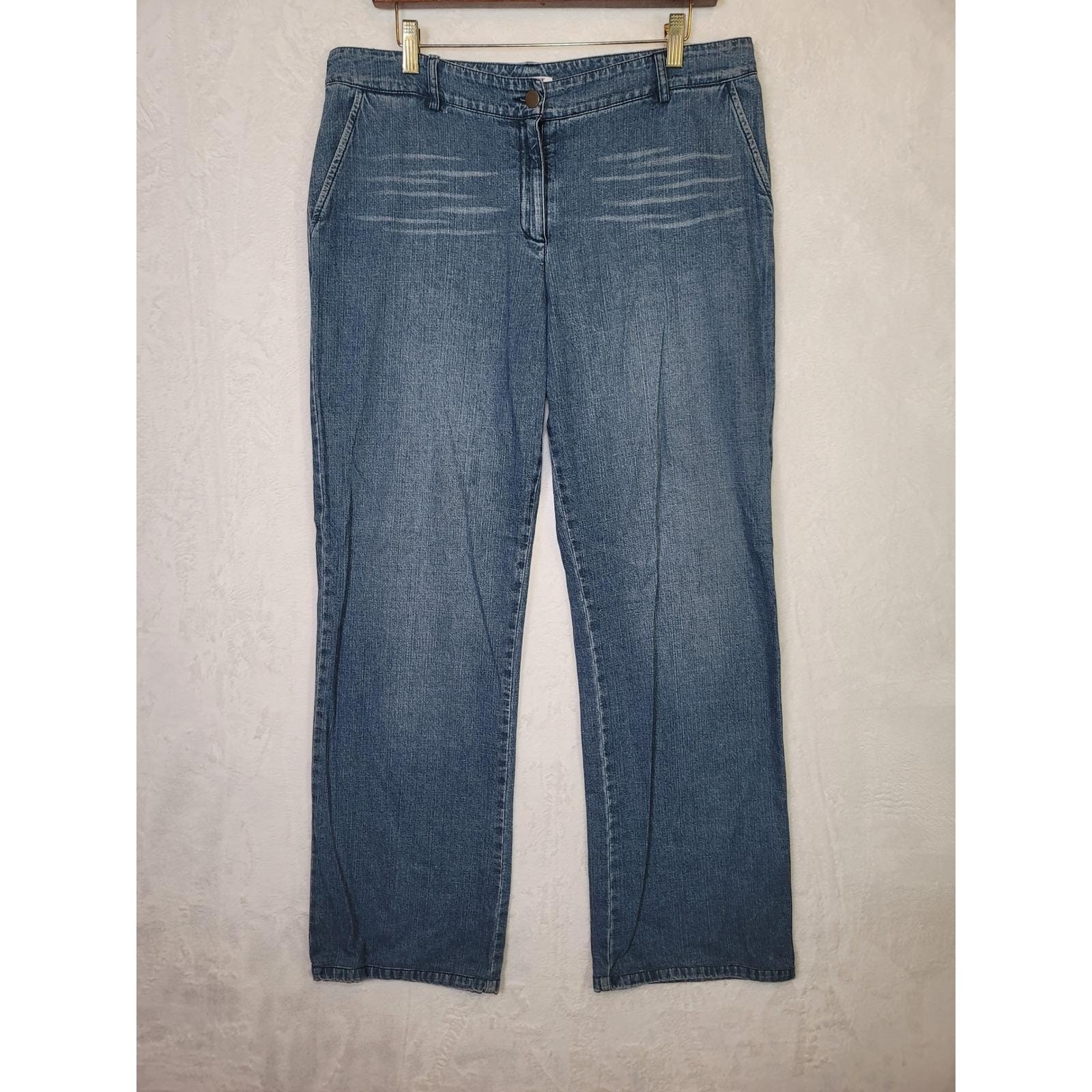 Vintage Michael Kors 90s Bootcut Jeans Blue Denim Trousers Western 38×33 Size 14