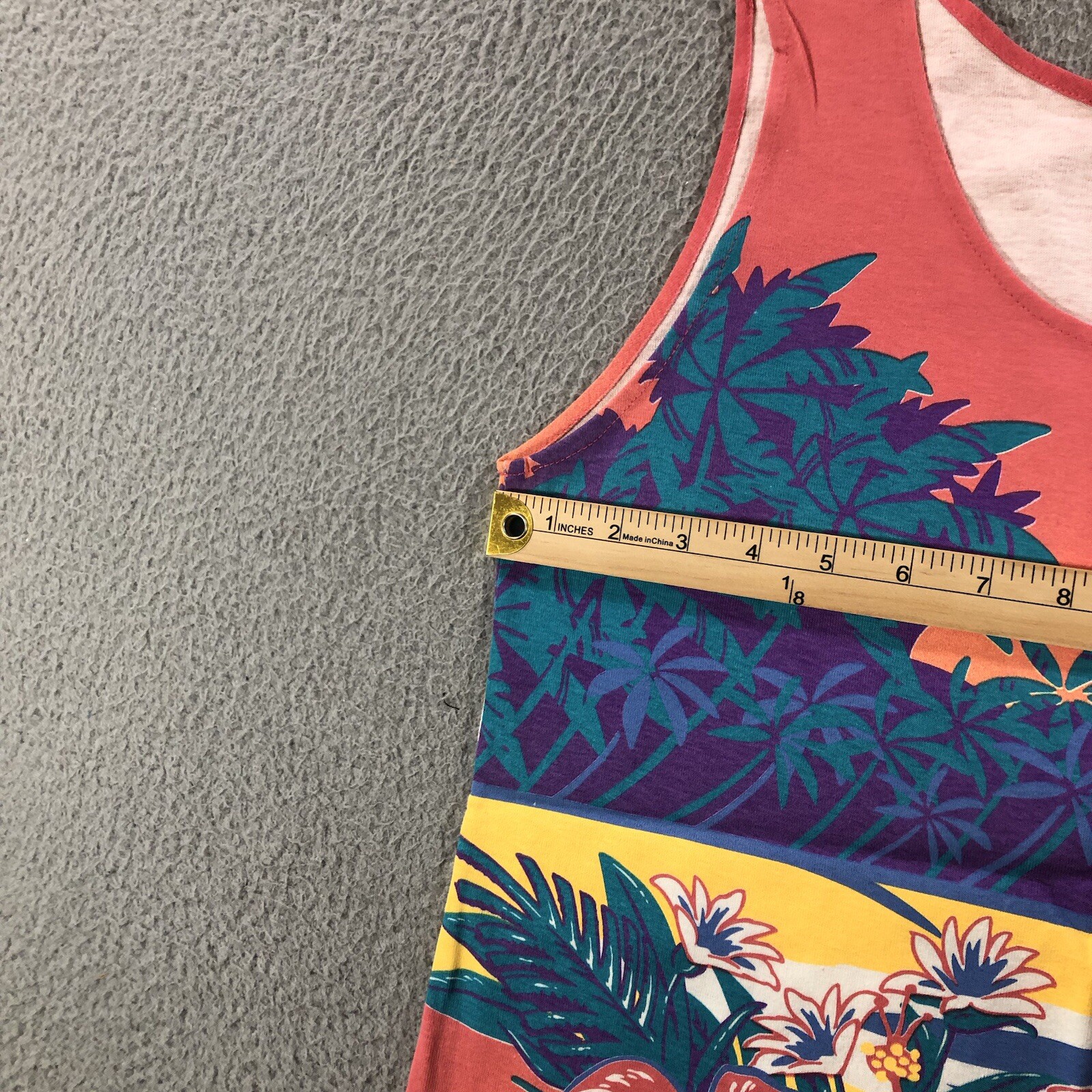 Vtg 90’s Lifestyles Resort Wear Tank Top Women’s M Pink AOP Hawaii Crazy Shirt