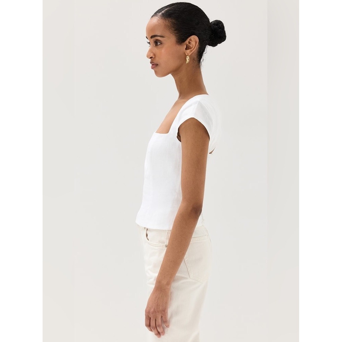 Reformation Cora linen top