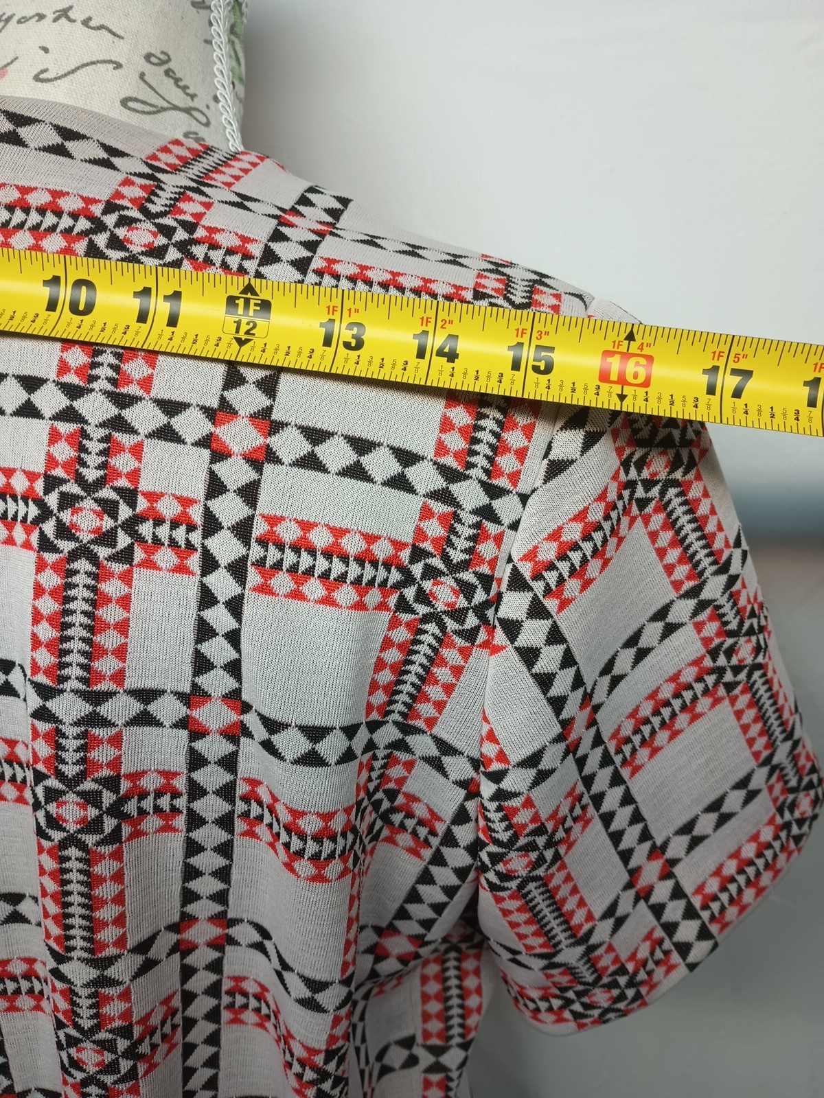 1970s Parkhouse Women 16 VNeck Retro Shirt Hippie Boho That 70s Show Tie Waist