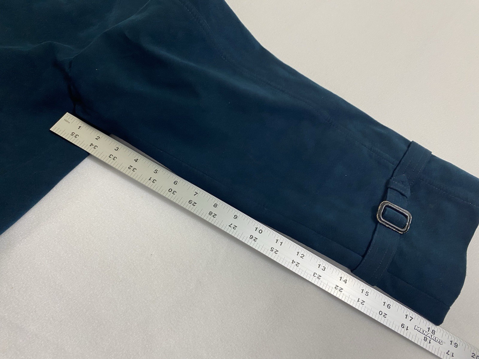 Vintage Blue Suede Trench Coat Women’s Size 44 Jeffrey Banks For Lakeland