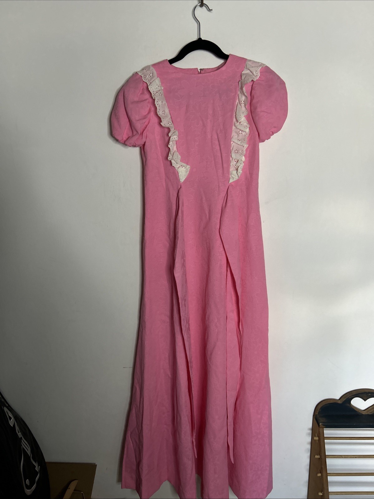 60’s Juniors Vintage Full-Length Dress- Prairie Cottagecore Good Condition Small