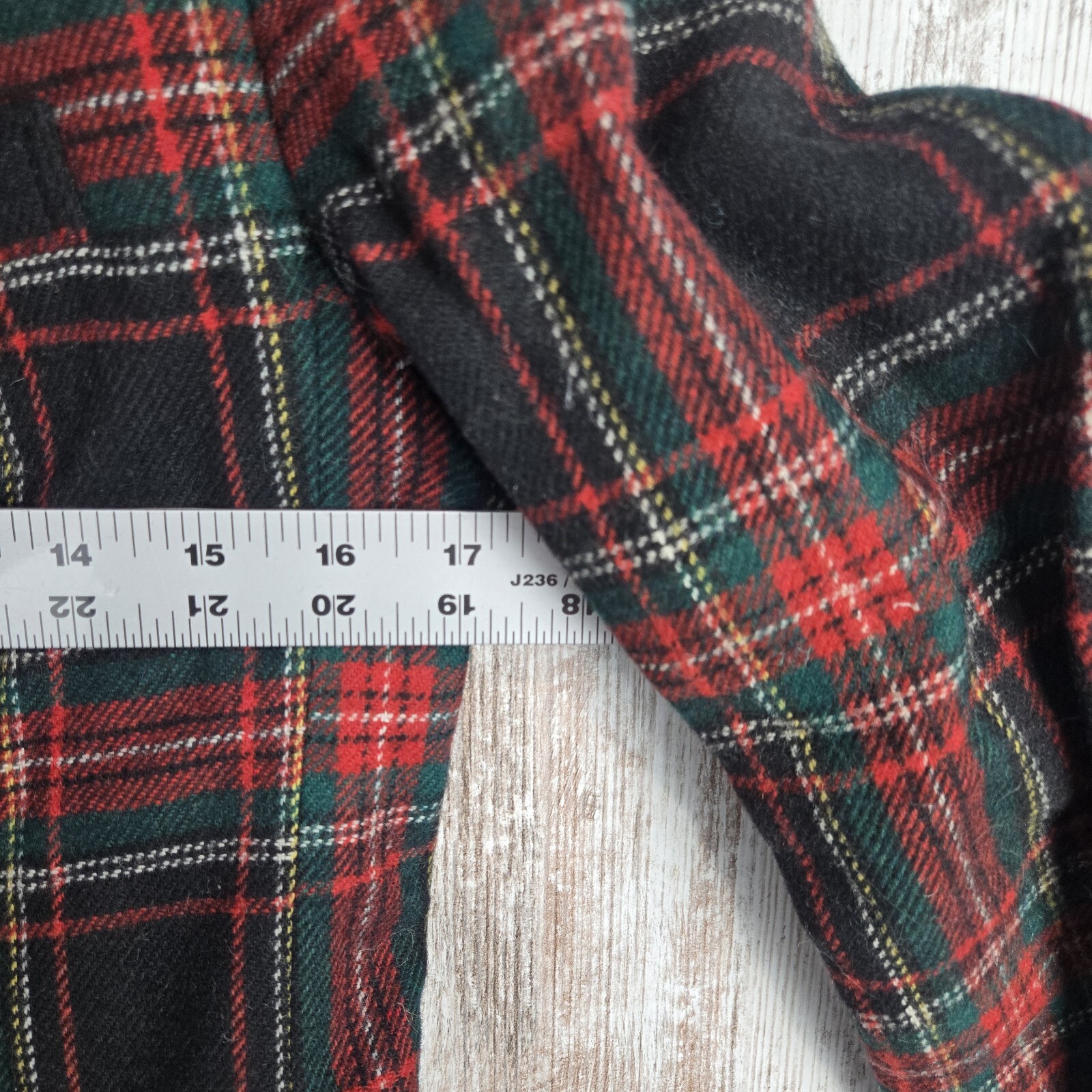 Vintage Tartan Womens Size 10 Porsha By Winer Tartan Red / Green Blazer Wool