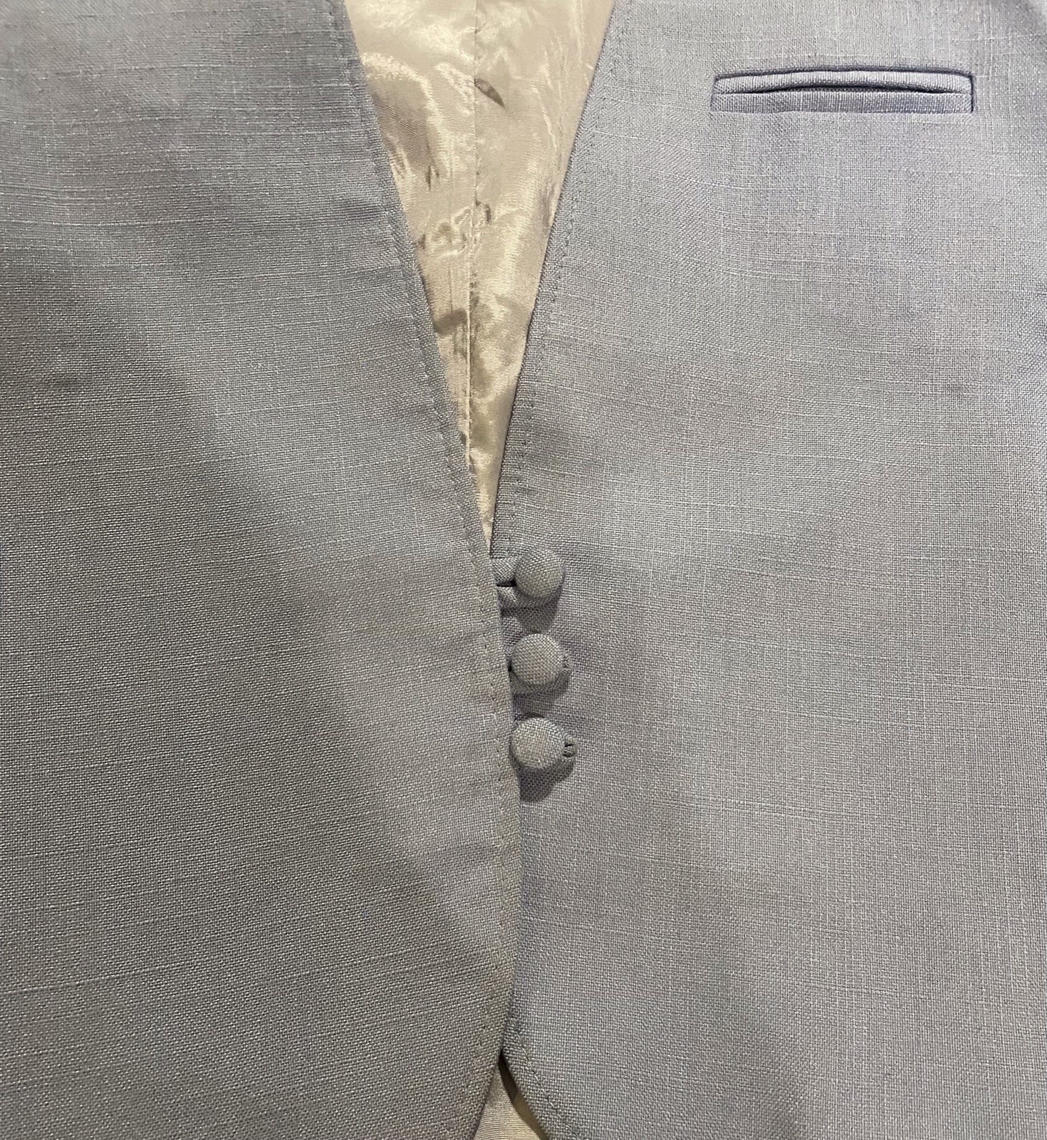 Vintage Jordache Suit Jacket Skirt Set Periwinkle Women Sz 8/9