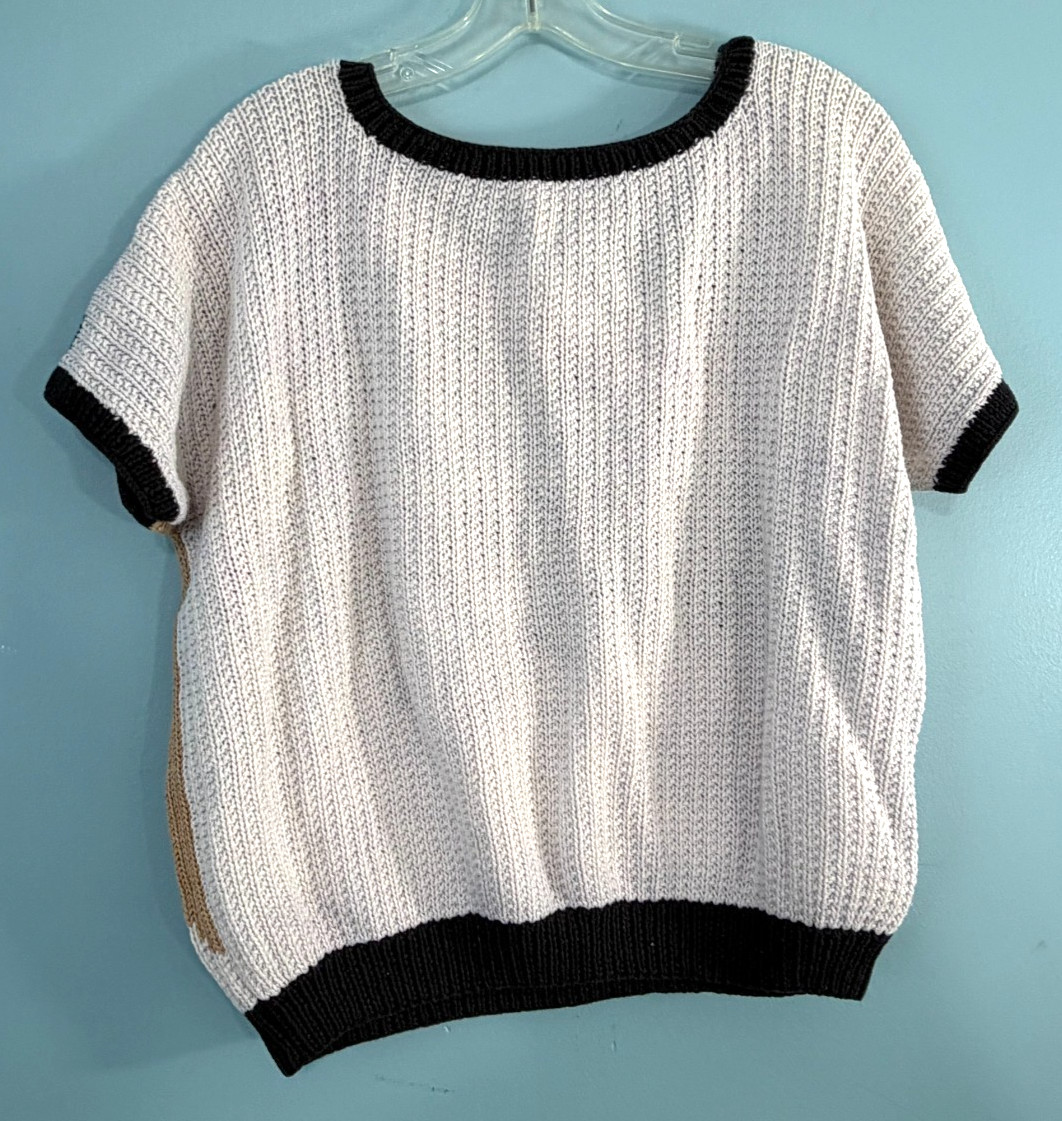 Vintage 80s 90s Handmade Sweater with Face – No Tag See Details for Measurements