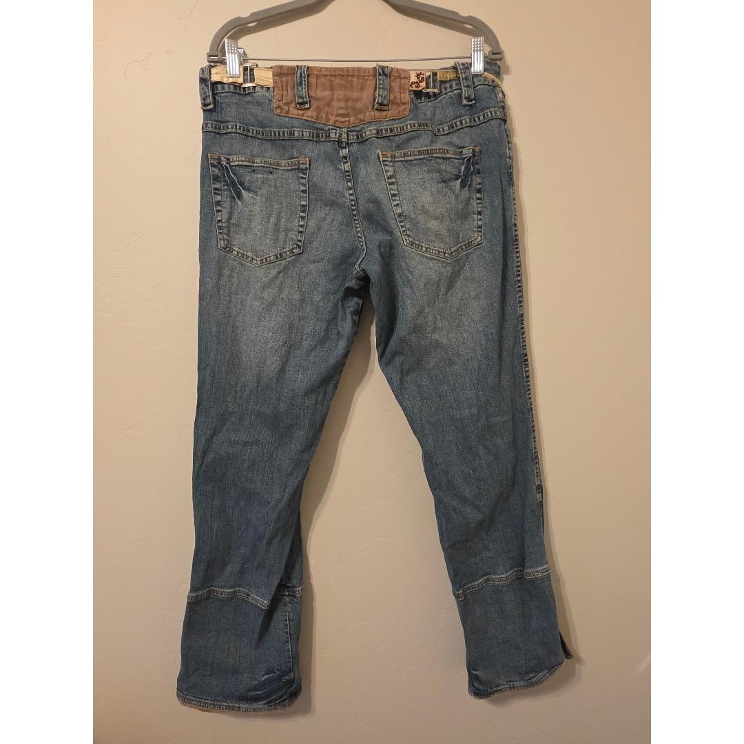 Vintage Baby Phat Y2K Belted Flare Jeans Size 19/20 Blue Denim Bootcut