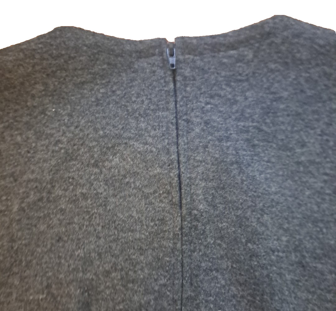Vintage Willi of California Dress Womens Gray 80s Sweatshirt Elastic Waist M
