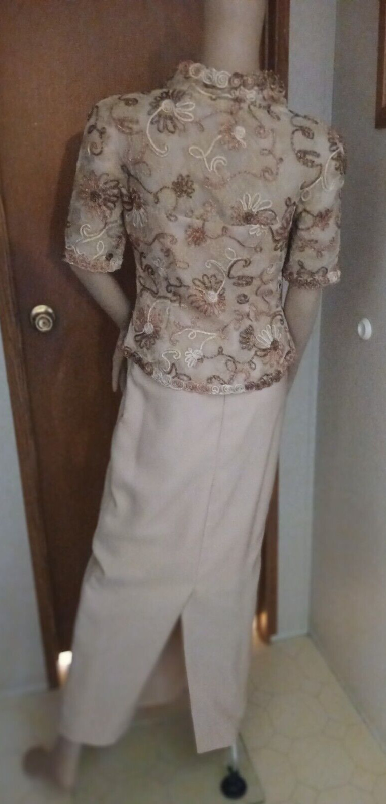 Vintage Gold and Rose-Gold Set Formal Mother of the Bride Size 2