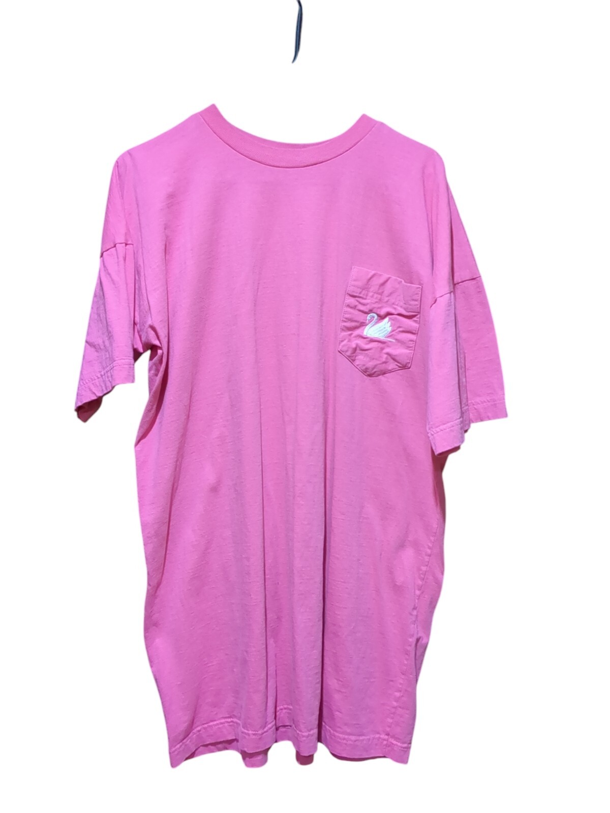 Vintage Gloria Vanderbilt Embroidered Logo T-shirt Pink One Size. Ck Measurement