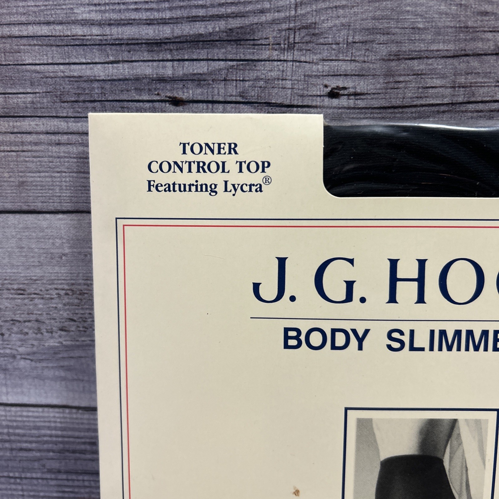 J G Hook Pantyhose Body Slimmers Control Top Average Black VTG NOS USA
