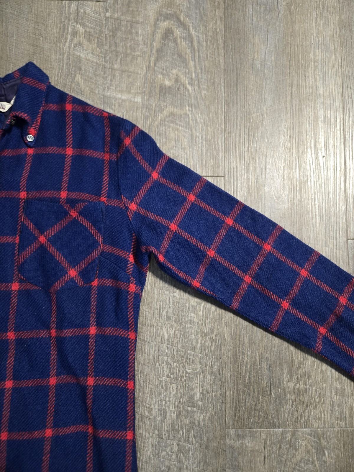Vintage 1970s Langtry Women’s Plaid Shirt Dress Size 11/12 Long Sleeve Button Up