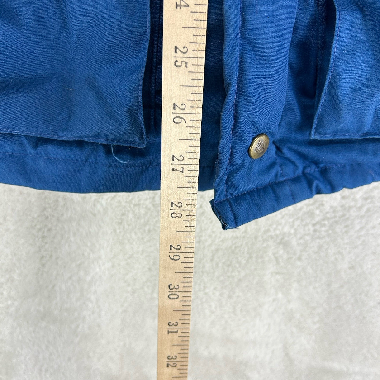 Eddie Bauer Vintage Goose Down Parka Lg Womens Blue Coat Jacket Puffer 70’s READ