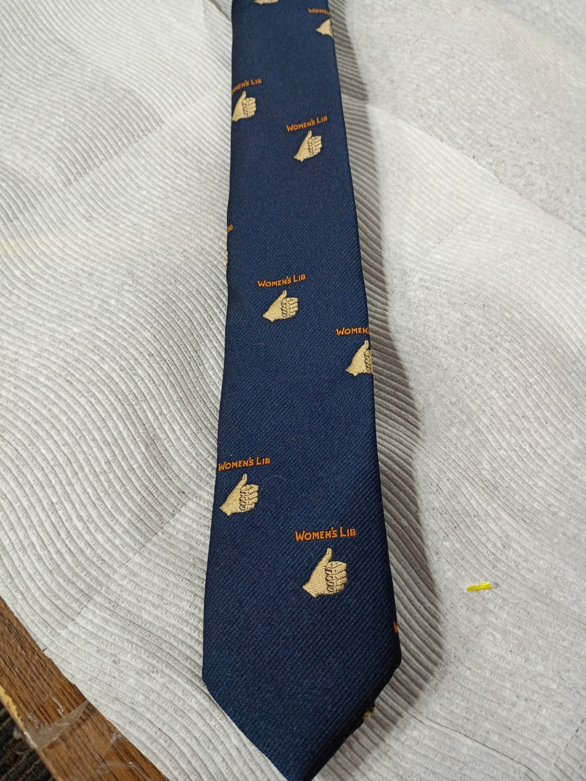 1970’s Women’s Lib Liberation Neck Tie Men Womens Lib Fine Dandy Made New York