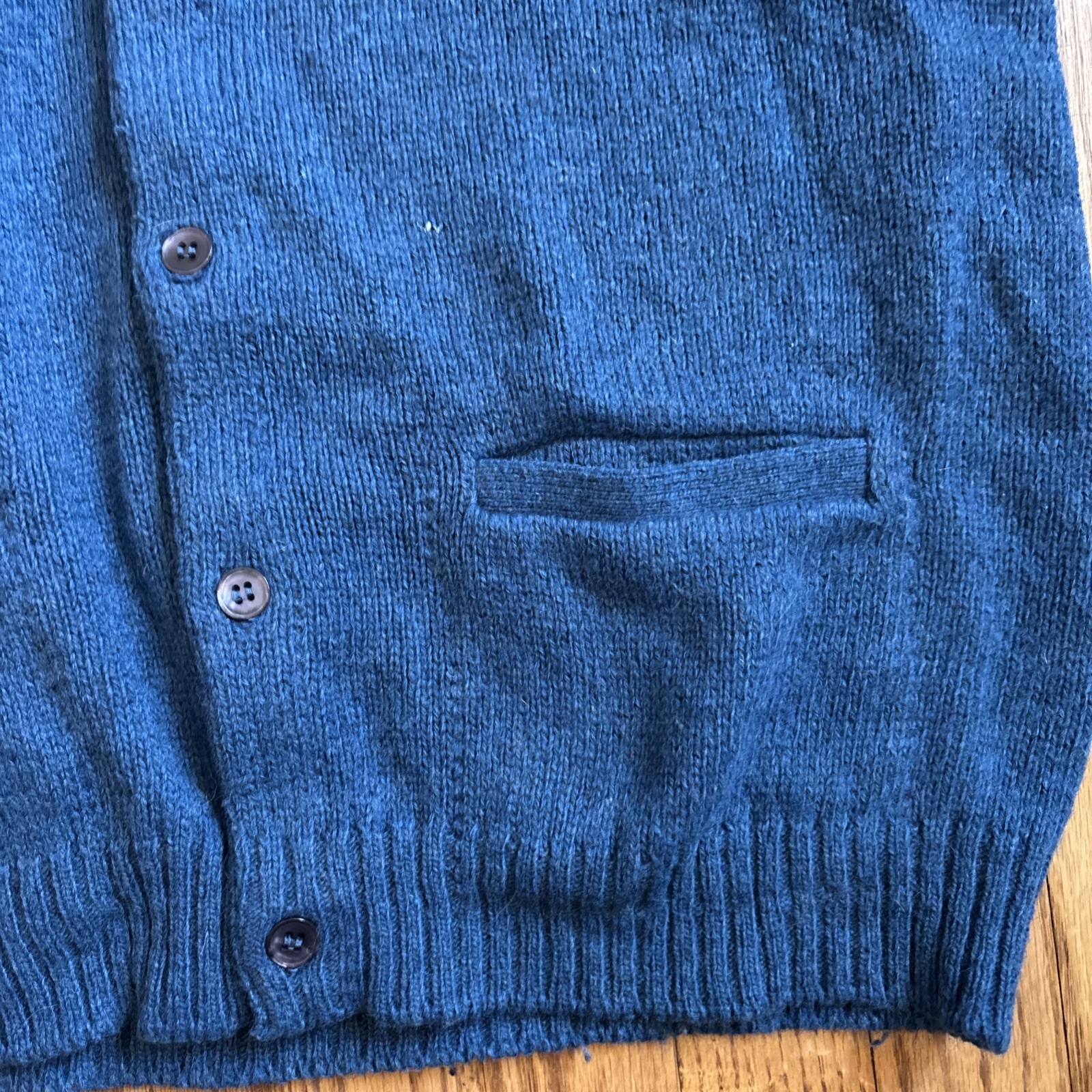 Vintage Jantzen Scotch Tumbler Sweater Vest XL Blue Wool Knit Grandpa