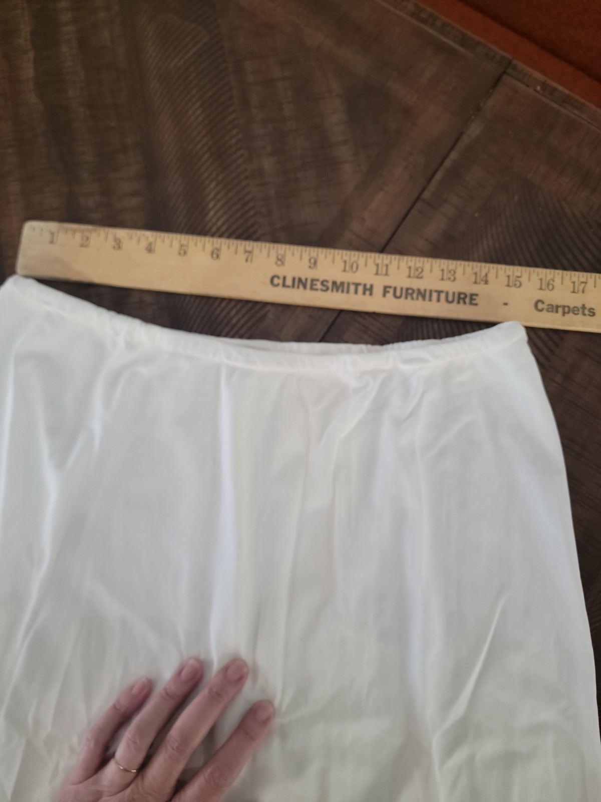Vintage White Slip, Skirt, Undergarment Size Large No Label