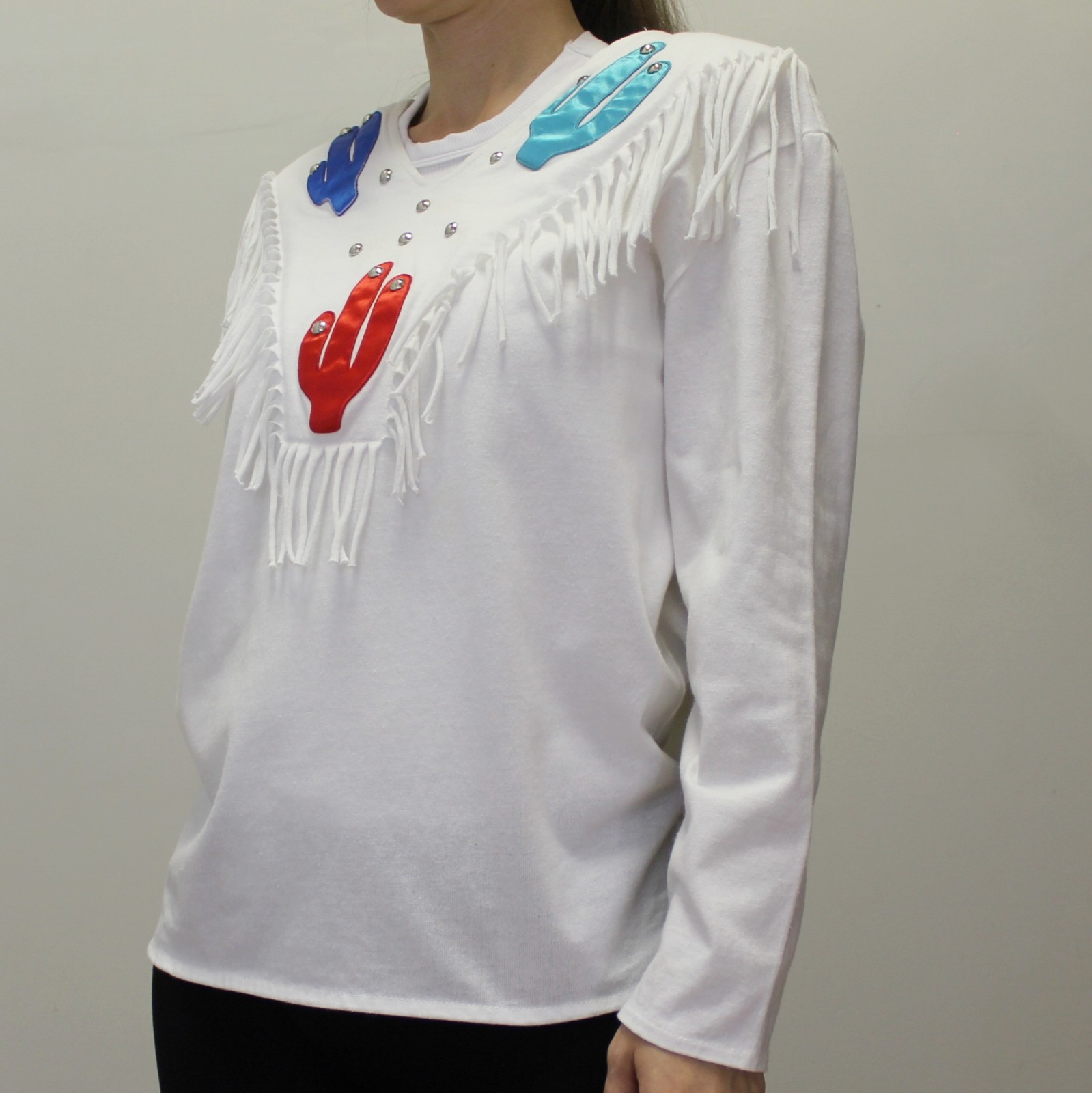 Vintage 80s Western Fringed Long Sleeve by Sas’sa