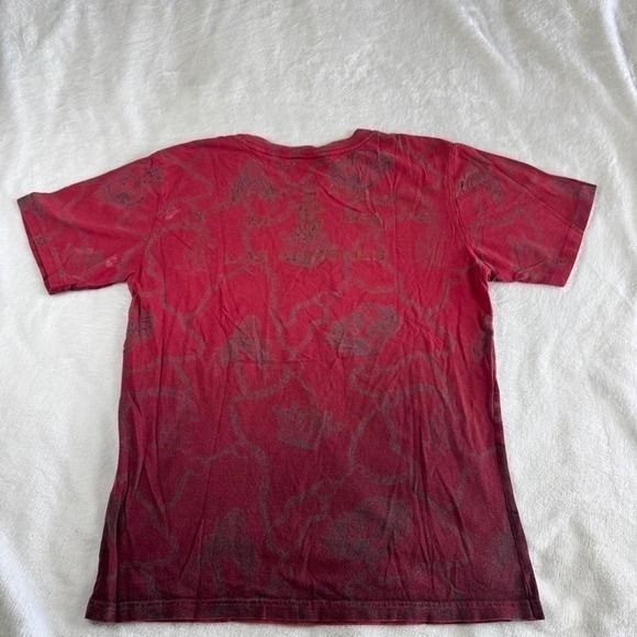 Christian Audigier Ed Hardy red lion AOP graphic top y2k vintage mcbling grunge