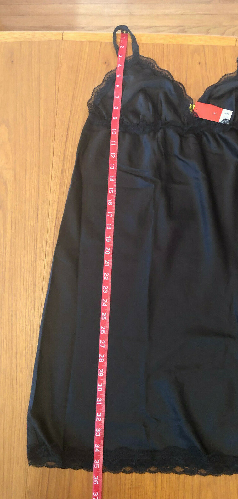 ESMARM Brand, Woman’s Full Slip W/Lace Trim, Black, Size 14, New With Tags!