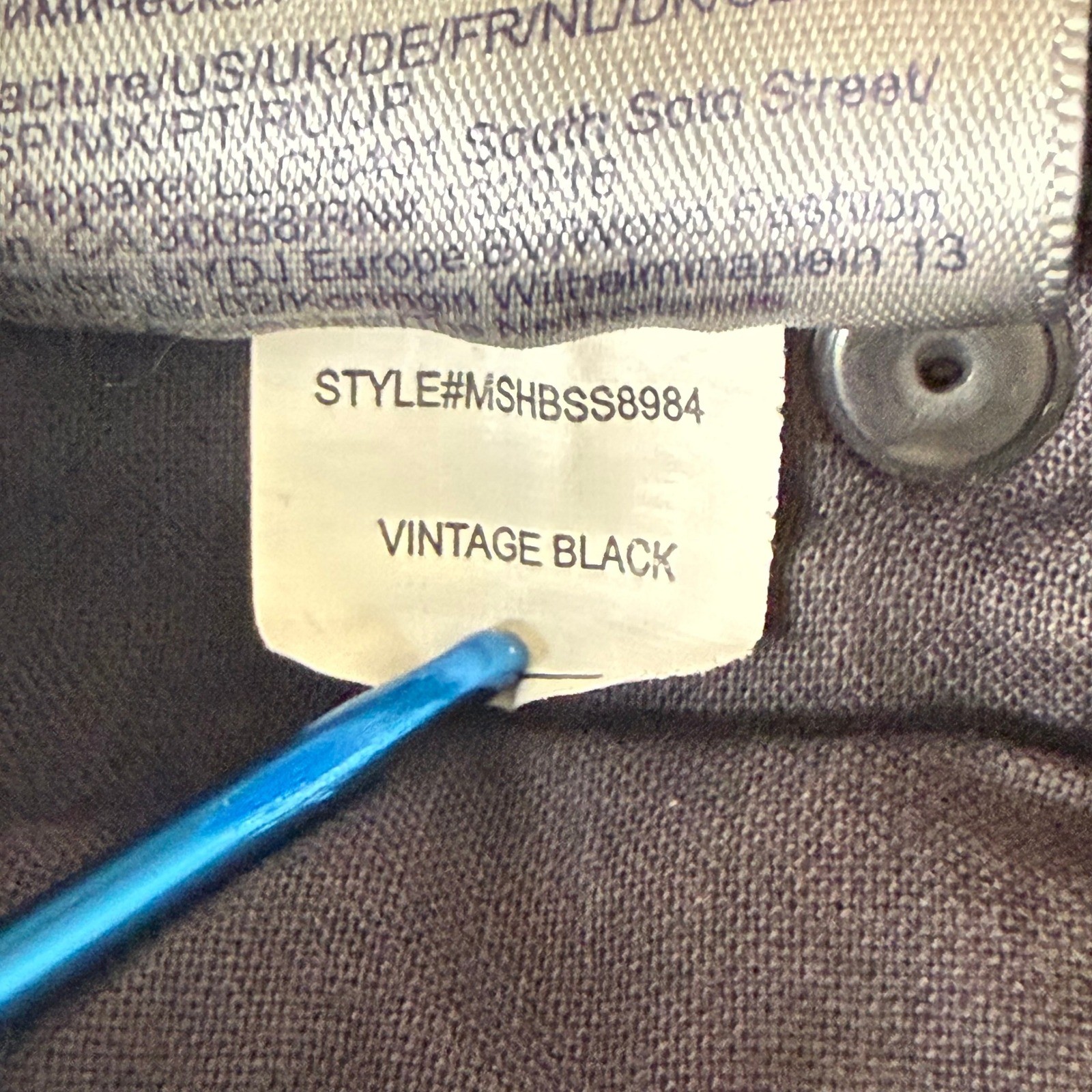 NYDJ Sheri Slim Women Large Vintage Black Waist-Match Lift Tuck Denim MSHBSS8984