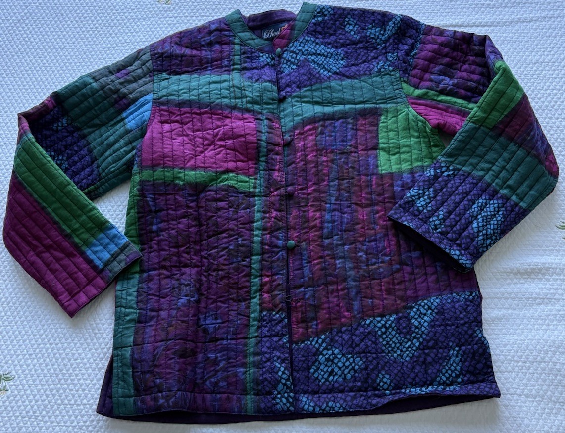 Vintage Quilted Women’s Jacket Phool Size M Cottagecore Grandma