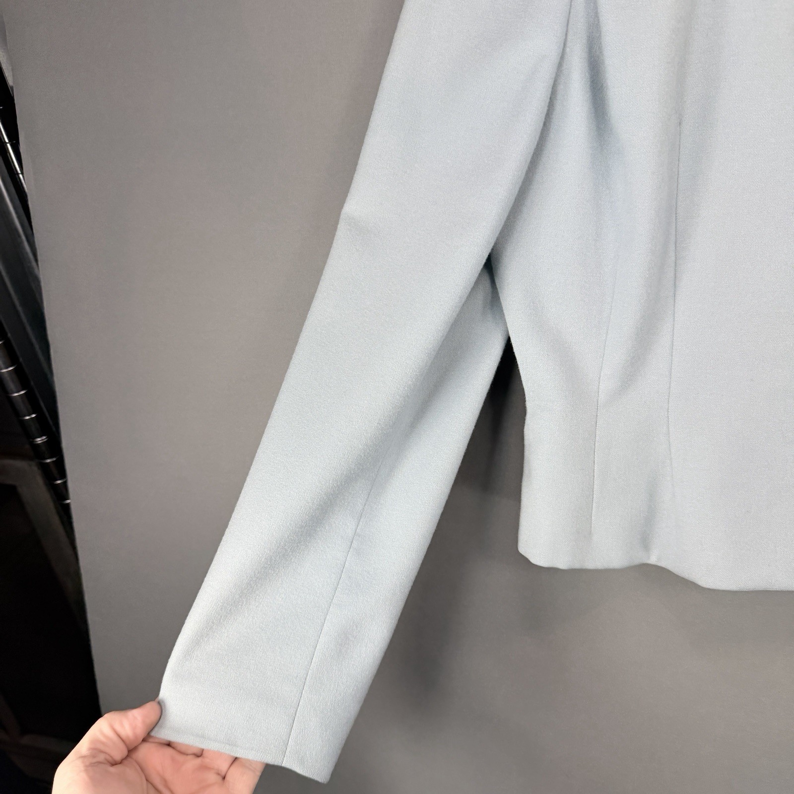 VTG Moordale Junior 50s Wool Jacket Peter Pan Collar Light Blue McEwen Thompson