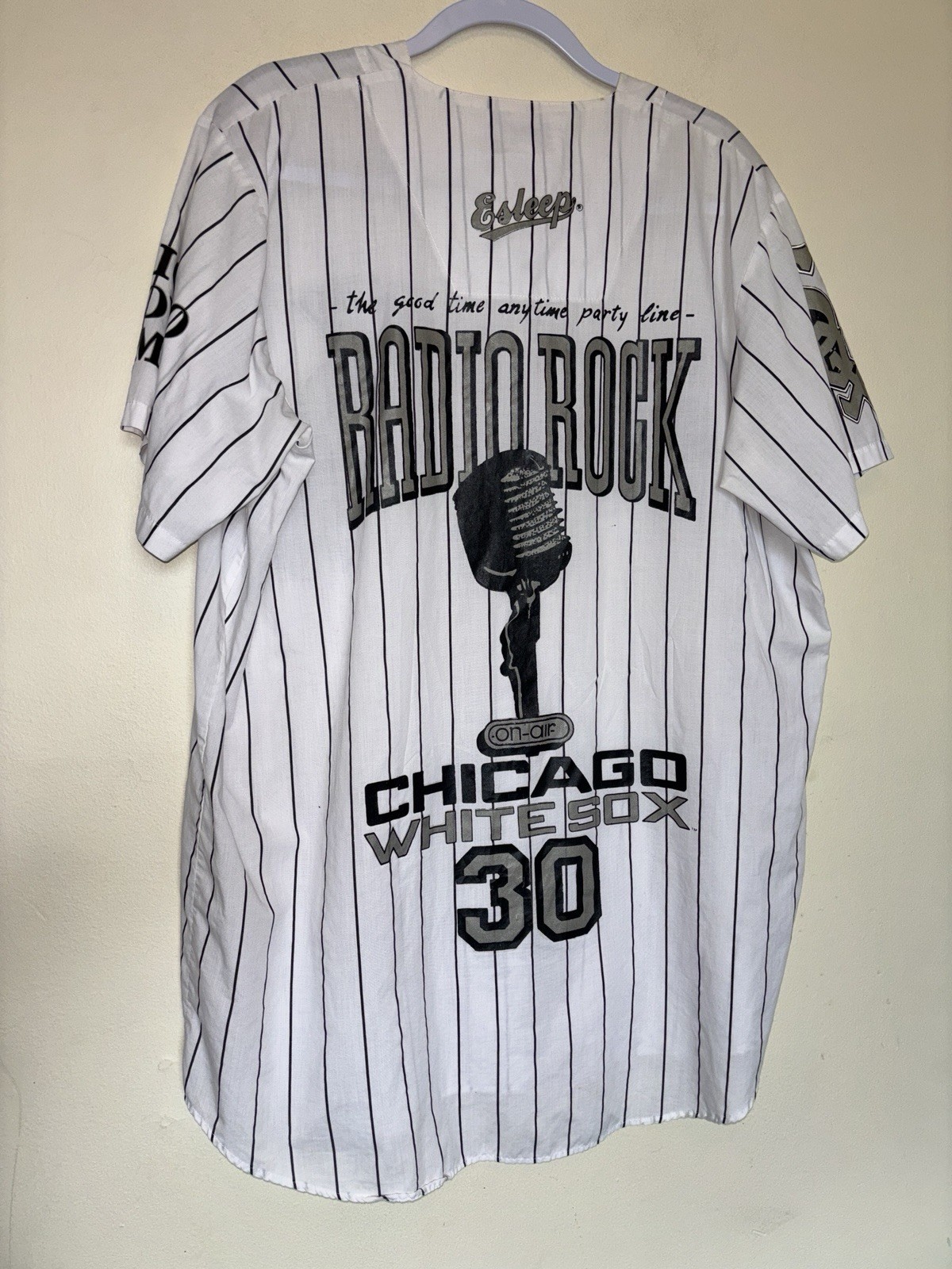 Vintage 90s Esleep Chicago White Sox Pajama Sleep Nightshirt O/S Loungewear