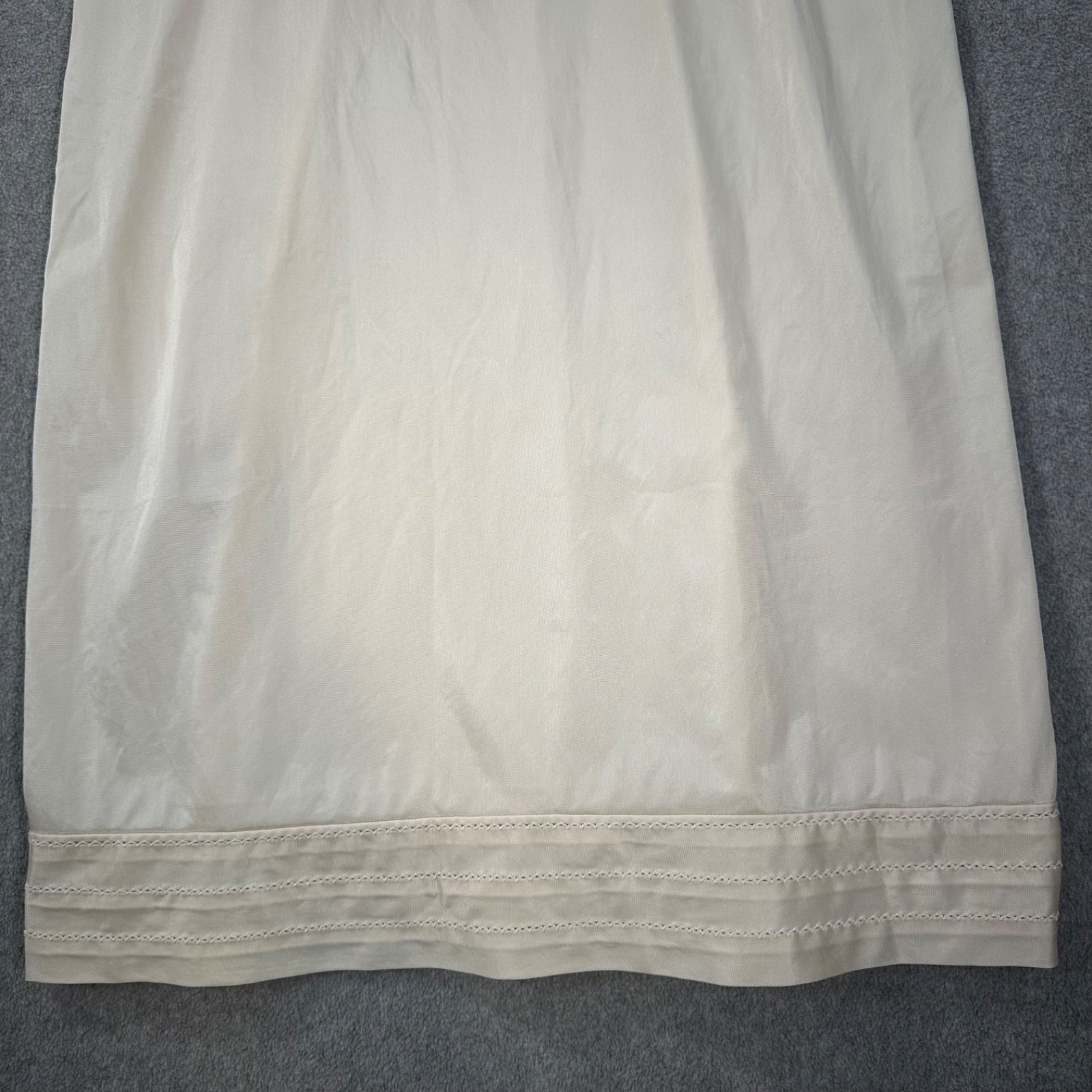 Kayser Vintage Full Slip Undergarment Womens 38 Tall Beige Nylon Adjustabl Strap