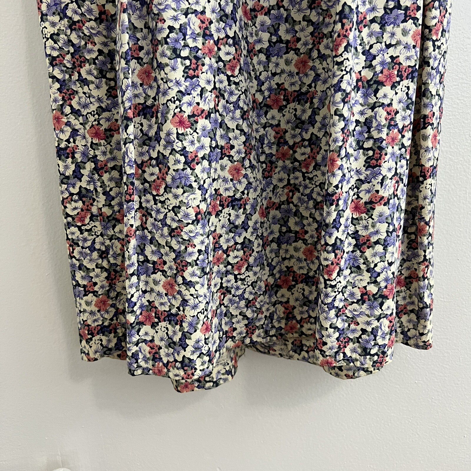 Atina By Karon Crosby Vintage Cottagecore Lace Collar Floral Modest Dress Sz 12